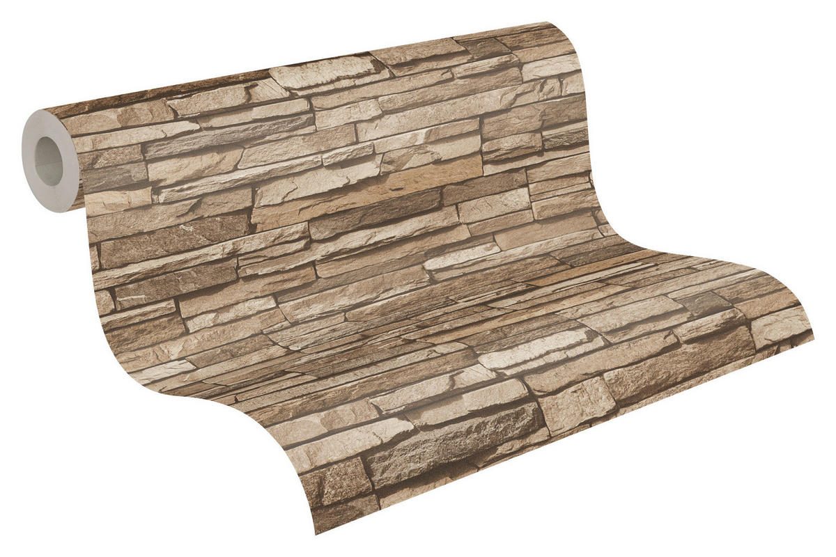 A.S.Creation Vliestapete braun beige B/H/D: ca. 53x1005x9,3 cm Vliestapete - beige/braun (9,30/1005,00cm) - A.S.Creation