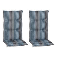Beo Saumauflage für Hochlehner Tissa blaugrau Polyester-Mischgewebe B/L/S: ca. 46x118x8 cm 2er Set Tissa - blaugrau (46,00/118,00cm) - Beo
