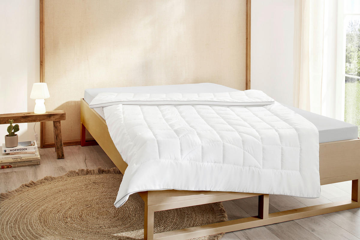 Steppbett Sommersteppdecke 135x200cm - weiß (135,00/200,00cm)