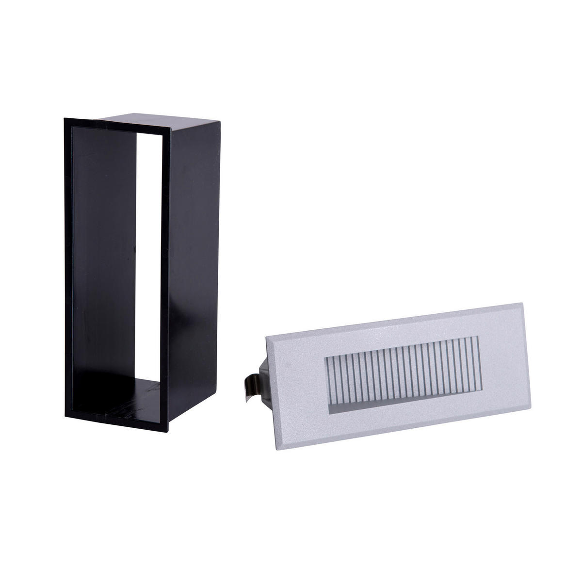 LED-Außenwandleuchte 1149259 silber B/H/L: ca. 6,6x17,1x7,3 cm LED Außenwandleuchte KOLARI mit LED - silber (7,30/6,60/17,10cm) - Näve Leuchten