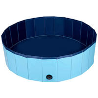 Pet Comfort Hundepool blau PVC B/H/L: ca. 120x30x120 cm Hundepool - blau (120,00/120,00/30,00cm) - Pet Comfort