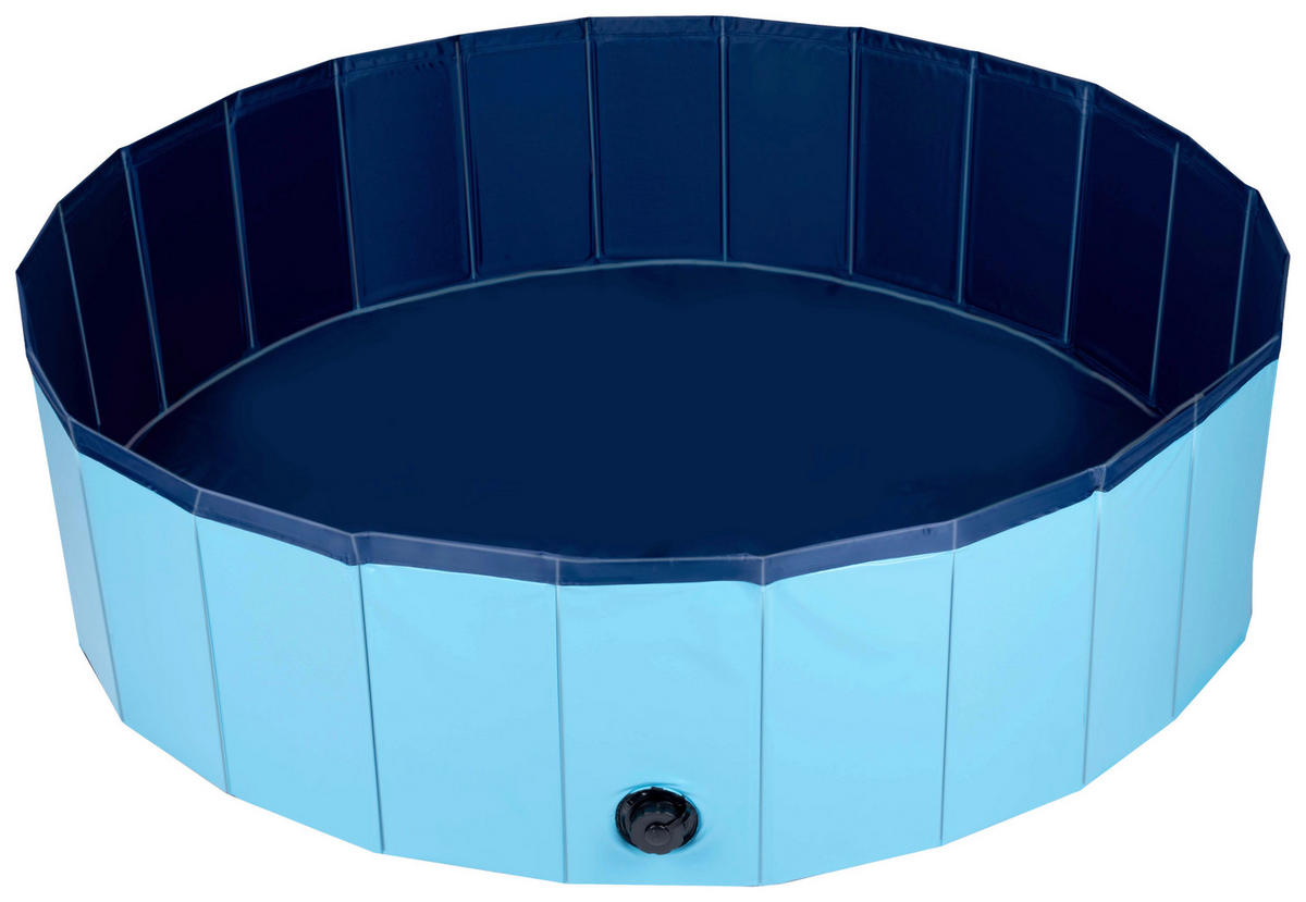 Pet Comfort Hundepool blau PVC B/H/L: ca. 120x30x120 cm Hundepool - blau (120,00/120,00/30,00cm) - Pet Comfort