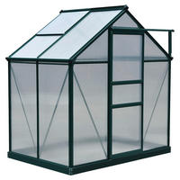 Outsunny Gewächshaus B/H/L: ca. 132x201x190 cm Gewächshaus 845-057 - grün/transparent (190,00/132,00/201,00cm) - Outsunny