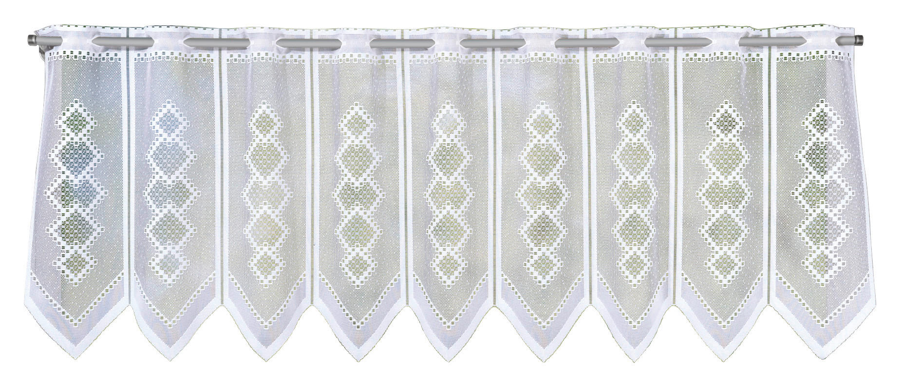 Thumbnail - POCOline Scheibengardine Trent weiß B/L: ca. 140x45 cm