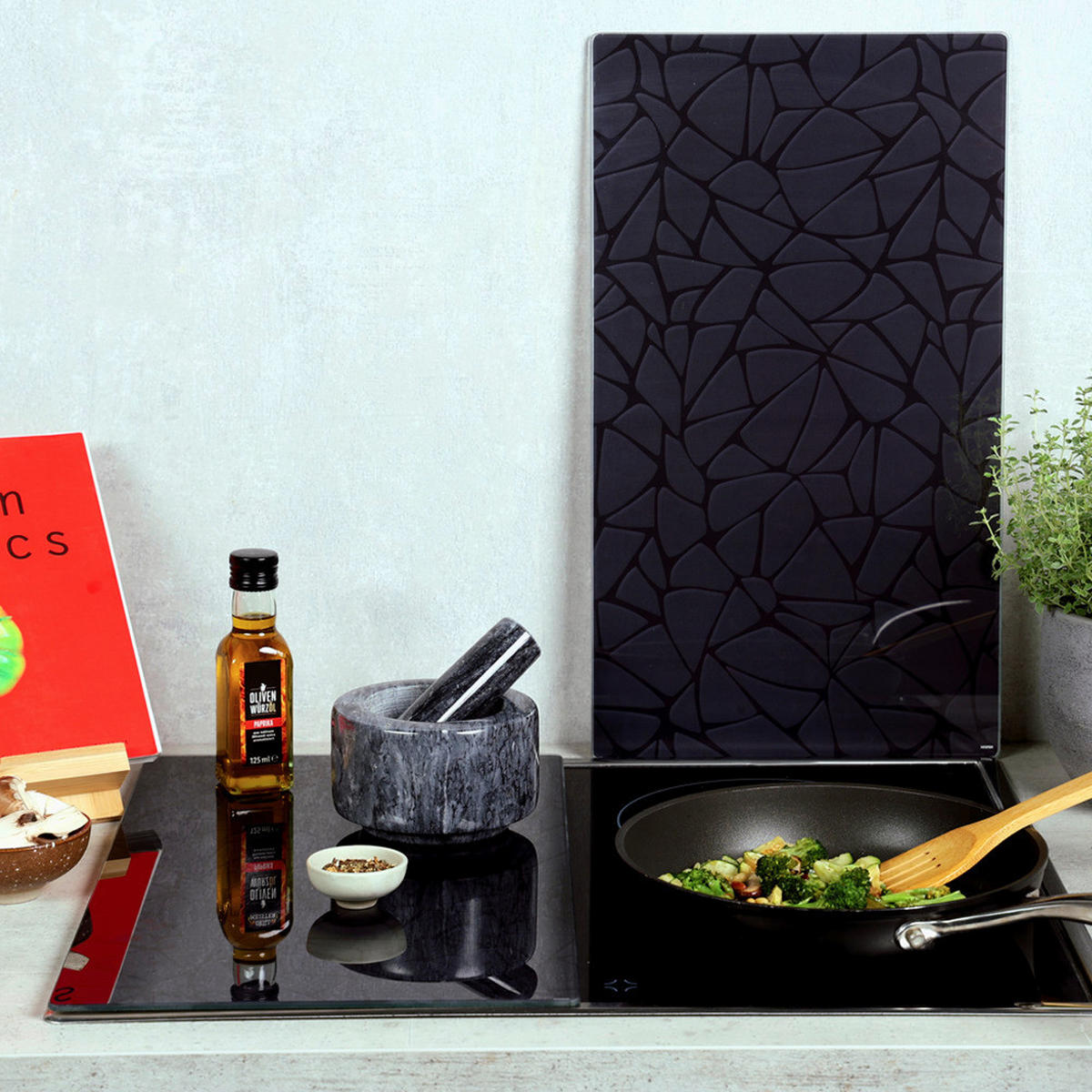 Kesper Glasschneideplatte Multi-Glasschneideplatte 2er - schwarz (59,00/36,00/2,00cm) - Kesper