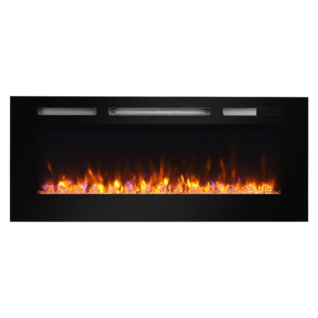 Richen Elektrokamin Wandeinbau EF173D 2000 W, LED-Beleuchtung, 3-D Flammeneffekt, Fernbedienung