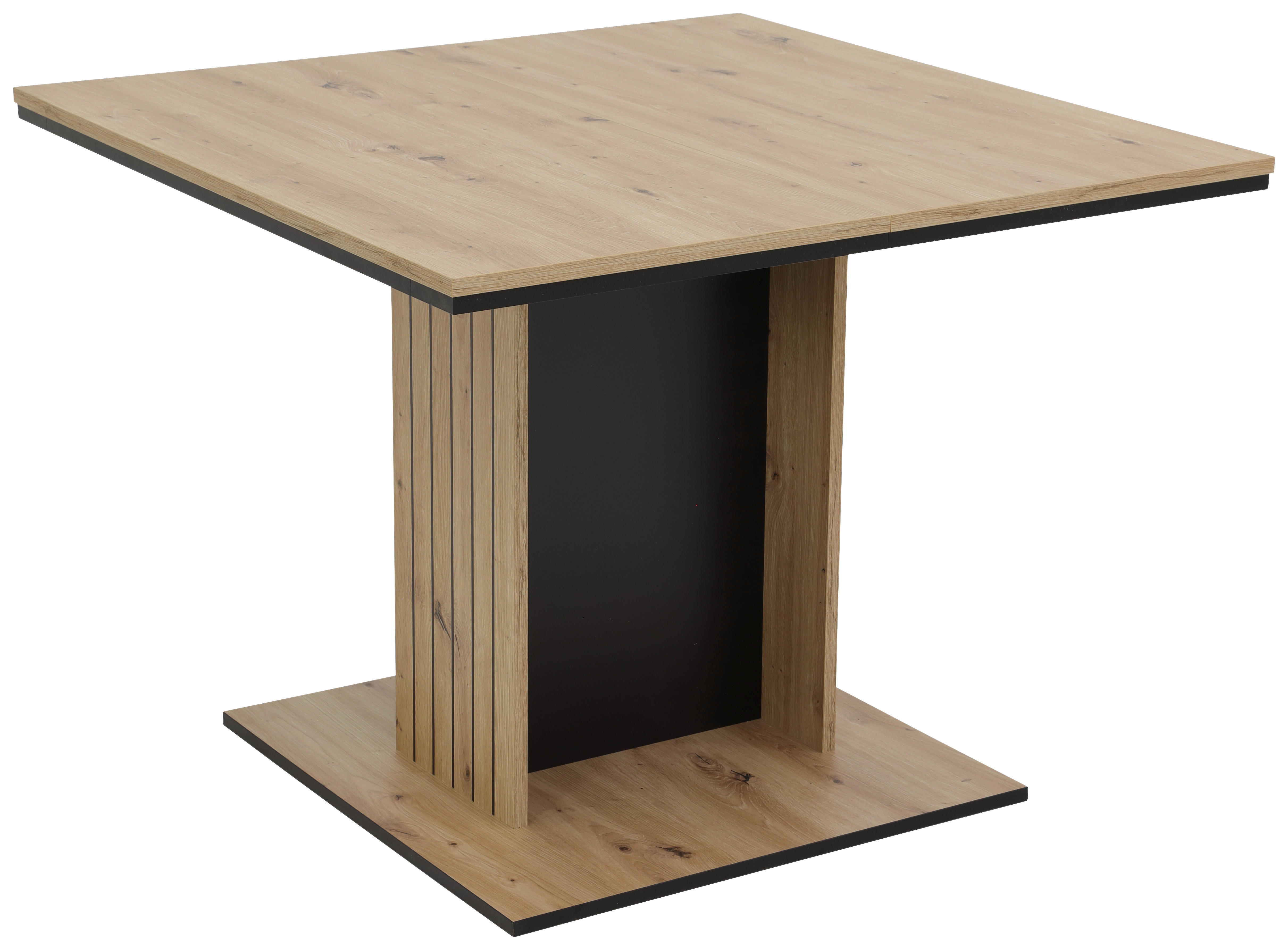 Esstisch Raul Eiche schwarz B/H/T: ca. 140x76x100 cm Raul - Eiche/schwarz (140,00/76,00/100,00cm) - Hela