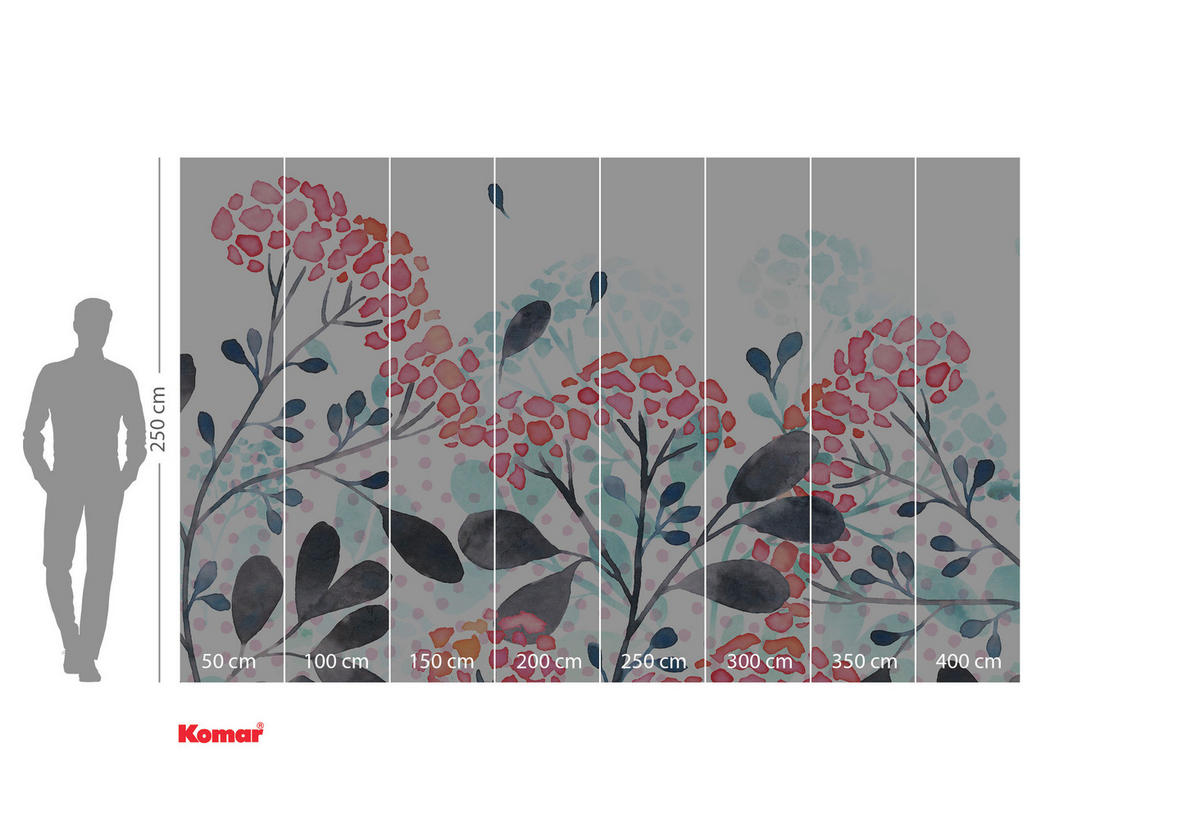 Komar Fototapete Summer Breath Blumen B/L: ca. 400x250 cm Summer Breath - (400,00/250,00cm) - Komar