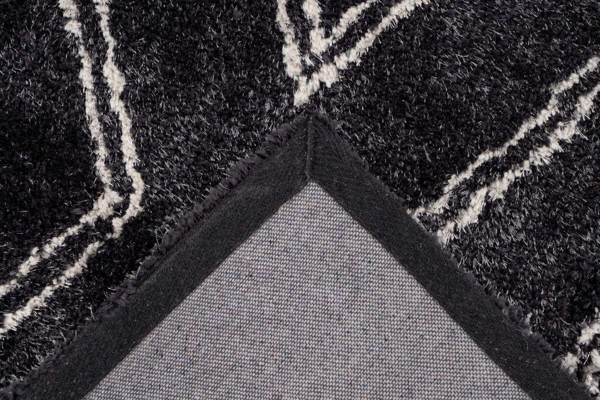 360Living Teppich anthrazit B/L: ca. 80x150 cm Teppich_Orlando 200 80 x 150cm - anthrazit (80,00/150,00cm) - 360Living