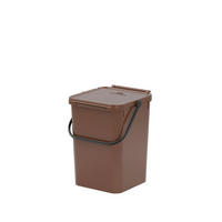Eco-Logico Abfalleimer braun B/H/L: ca. 24x30x23,7 cm Abfalleimer 7l - braun (23,70/24,00/30,00cm) - Eco-Logico