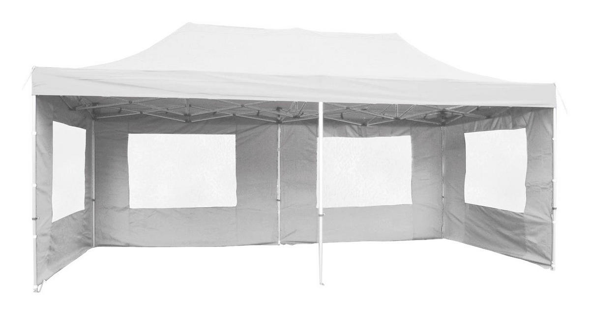 VCM Pavillon PROFI weiß Metall B/H/L: ca. 600x220x300 cm PROFI - weiß (300,00/600,00/220,00cm) - VCM