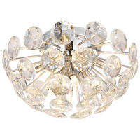 GLOBO Deckenleuchte klar Chrom Metall H/D: ca. 22x39 cm 10 Brennstellen VIRINA - klar/Chrom (39,00/22,00cm) - GLOBO