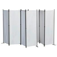 Grasekamp Paravent 4-teilig 2er Set weiß Polyester B/H: ca. 225x170 cm 4-teilig 2er Set - weiß (225,00/170,00cm) - Grasekamp