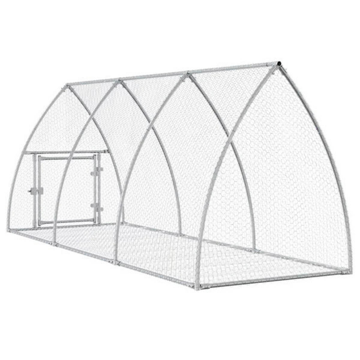 vidaXL Hasenstall Hasenstall - silber (105,00cm) - vidaXL