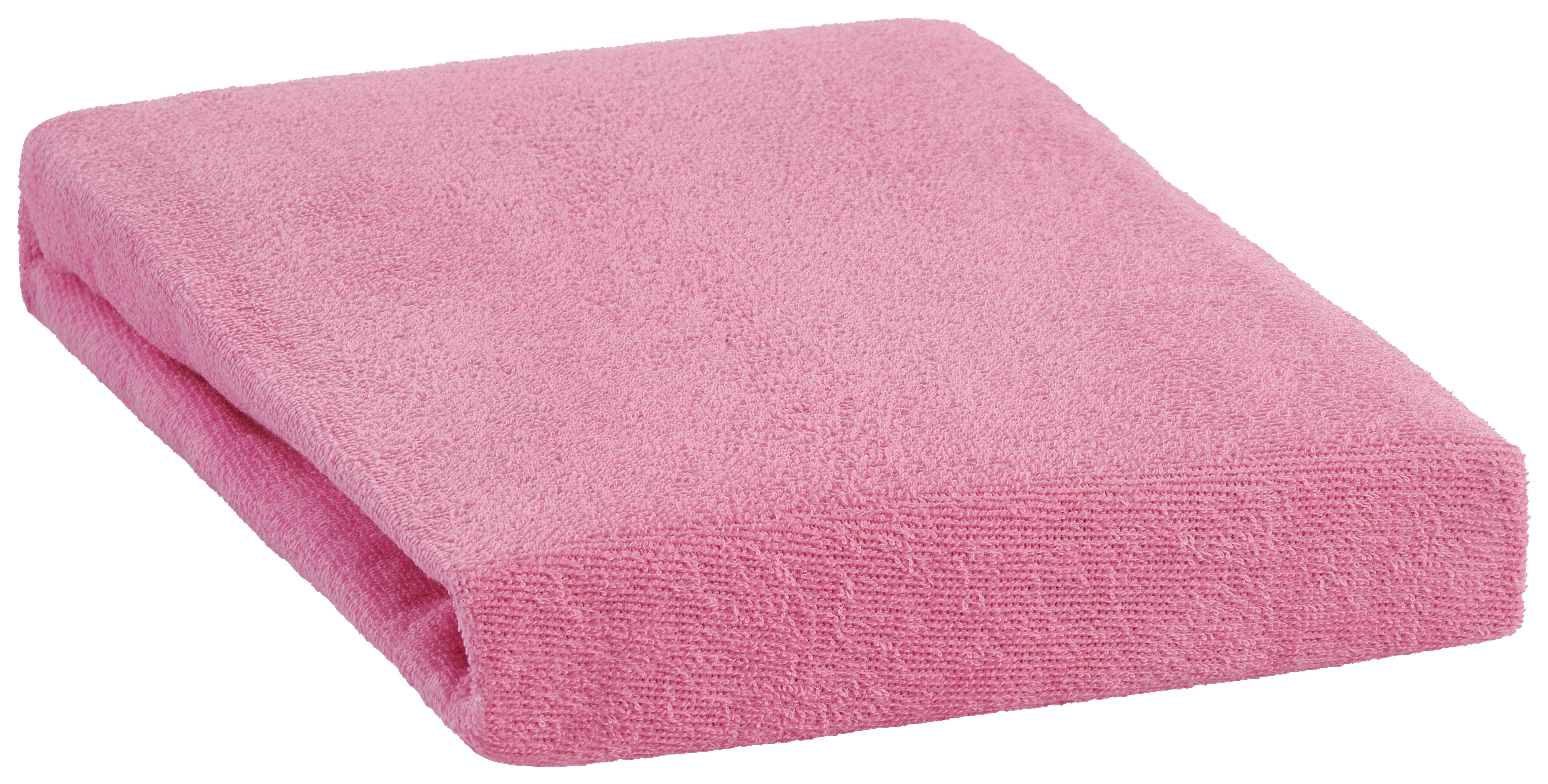 Frottee Spannbetttuch Baby-Spannbetttuch-Frottee 70x140cm - rosa (70,00/140,00cm)