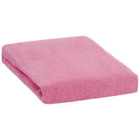 Frottee Spannbetttuch Baby-Spannbetttuch-Frottee 70x140cm - rosa (70,00/140,00cm)