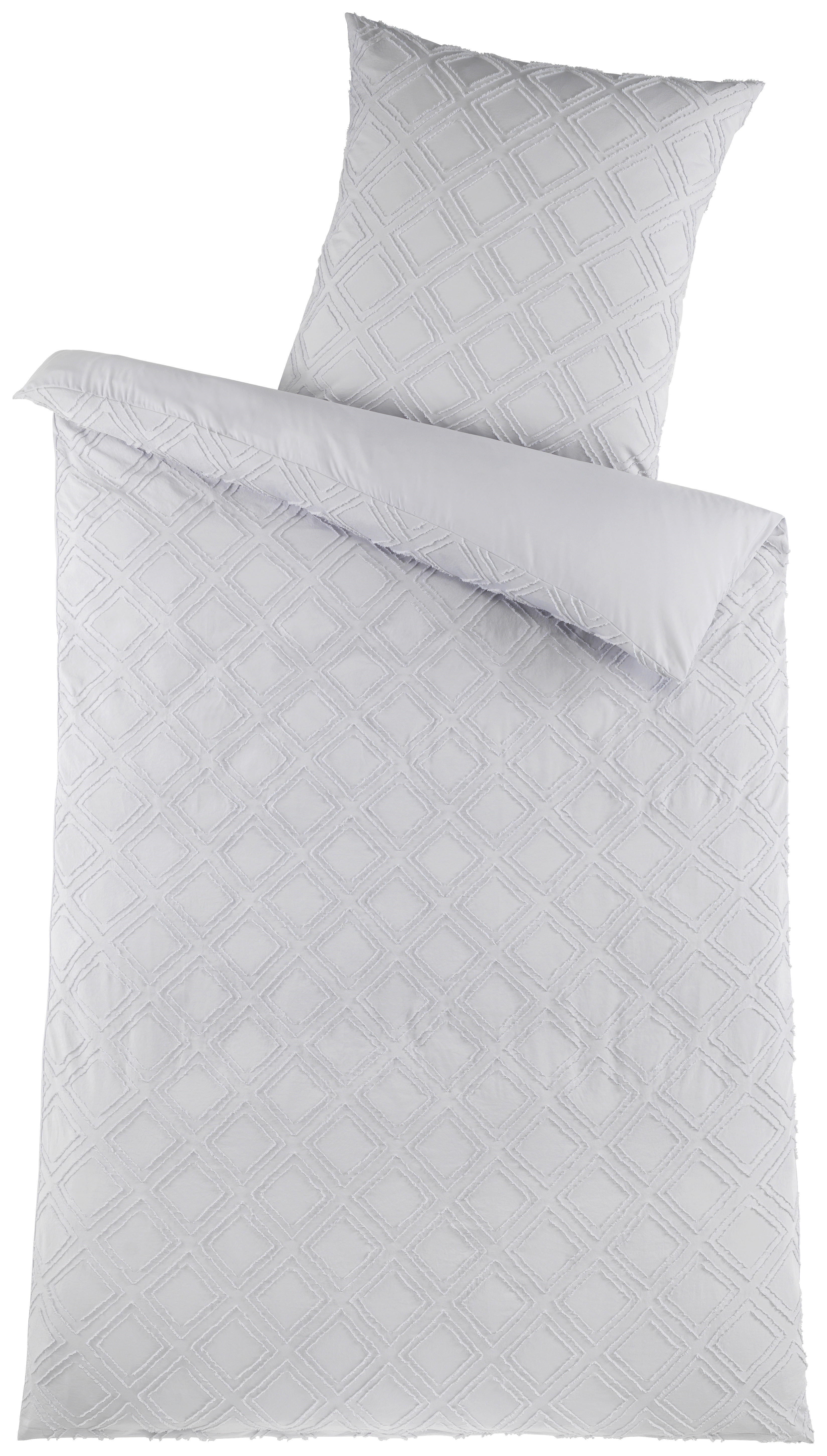 Microfaser Bettwäsche Bettwäsche_Microfaser_Boho silber - silber (135,00/200,00cm)
