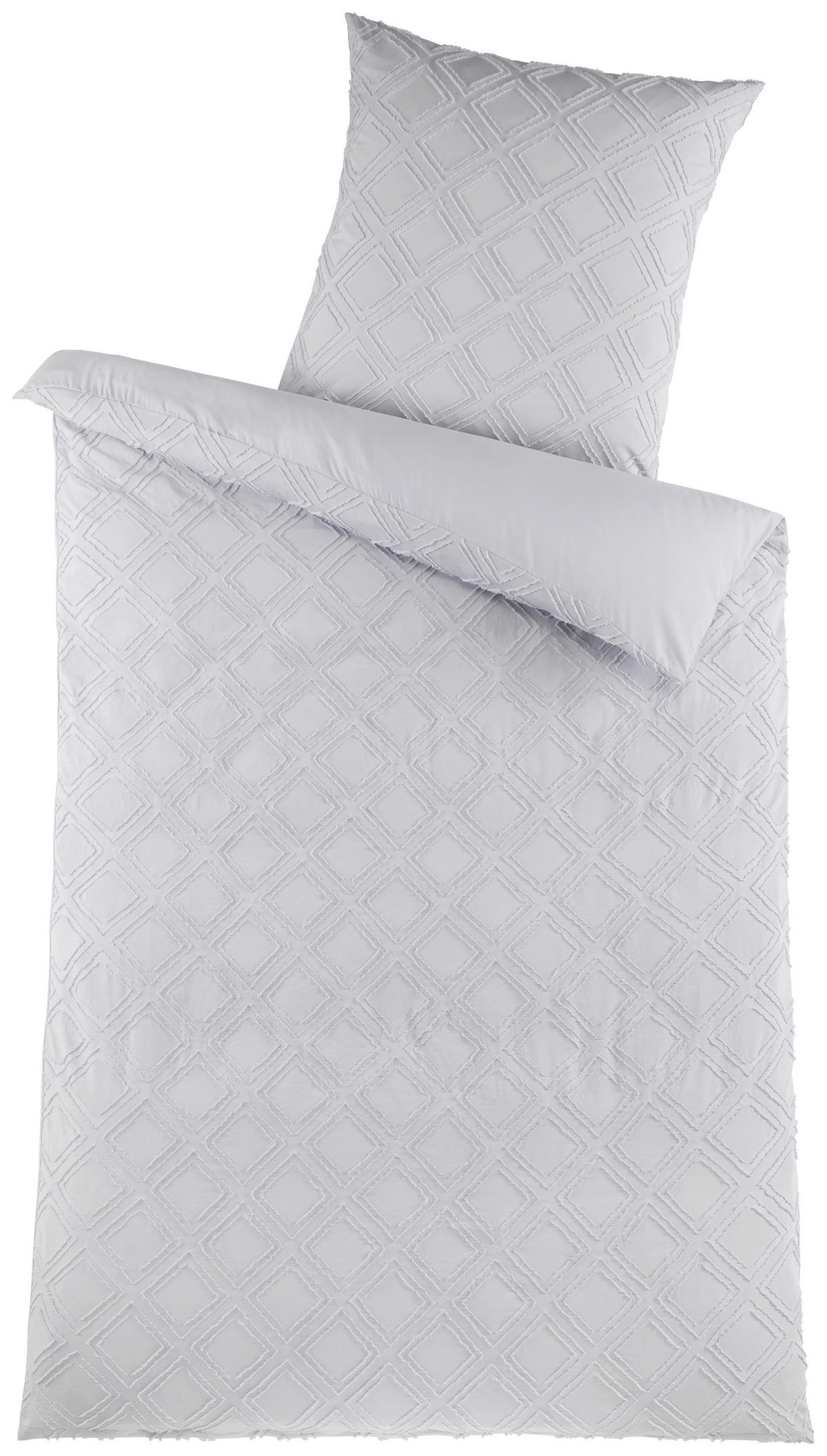 Microfaser Bettwäsche Bettwäsche_Microfaser_Boho silber - silber (135,00/200,00cm)