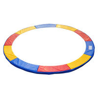 HOMCOM Trampolin blau D: ca. 244 cm Trampolin_Randabdeckung - blau/gelb (244,00cm) - HOMCOM