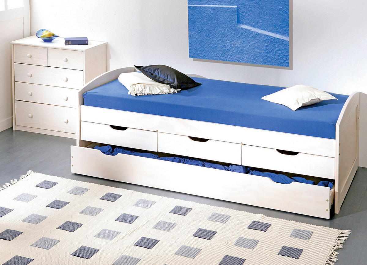 Funktionsbett Ulli weiß Liegefläche B/L: ca. 90x200 cm Ulli - weiß (98,00/63,00/205,00cm)