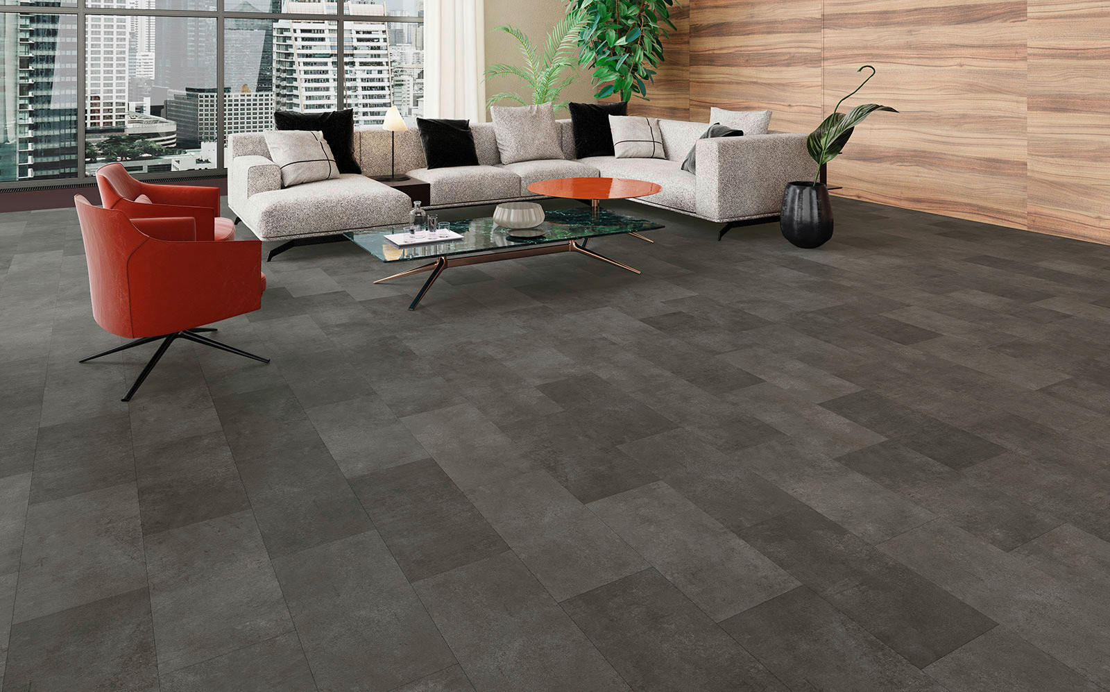Click-Vinylboden NEO Pro ca. 2,373 m² im Paket  B/L: ca. 31x63,8 cm pro Paket NEO Pro ca. 2,373 m² im Paket - grau (31,00/63,80cm)