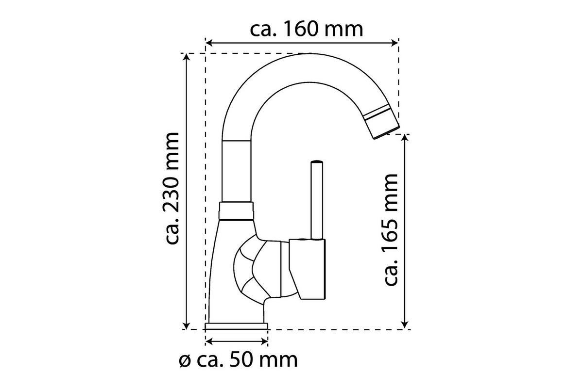 Waschtisch-Armatur Futura Chrom Waschtischarmatur_Futura chrom - Chrom (15,10/10,00/23,10cm) - Eisl
