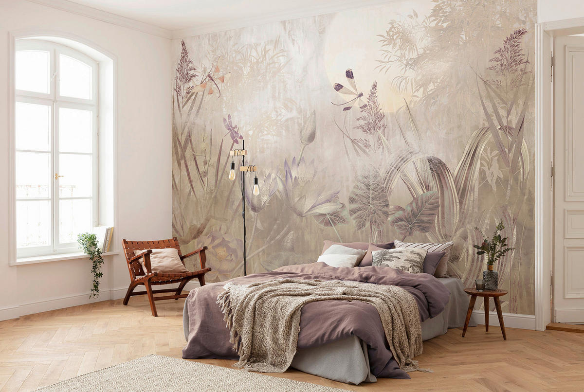 Komar Fototapete Dragonfly Pond B/L: ca. 350x250 cm Dragonfly Pond - (350,00/250,00cm) - Komar