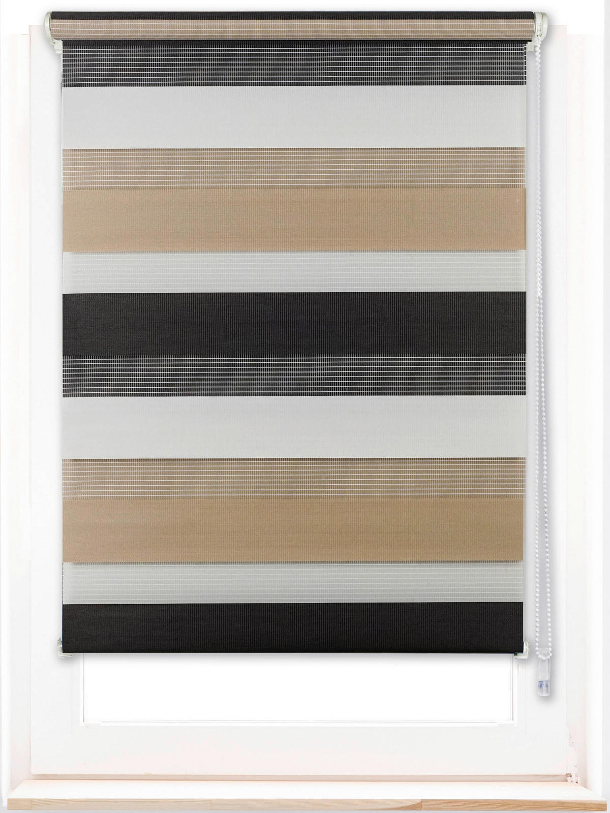 Doppelrollo Just-Triple Cappuccino B/L: ca. 90x160 cm Just-Triple - mokka/Cappuccino (90,00/160,00cm)