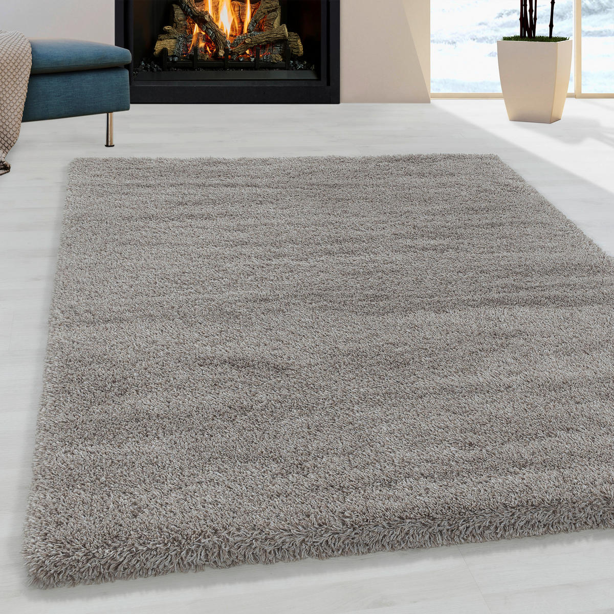 Ayyildiz Teppich FLUFFY beige B/L: ca. 80x250 cm FLUFFY - beige (80,00/250,00cm) - Ayyildiz