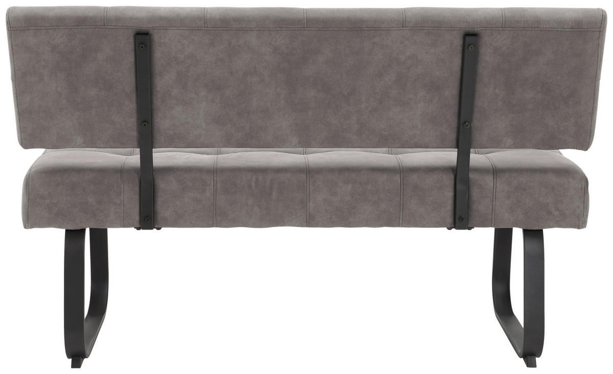 Essgruppe Luise II grau Microfaser B/H/T: ca. 160x76x80 cm Luise II - grau (160,00/76,00/80,00cm) - Hela