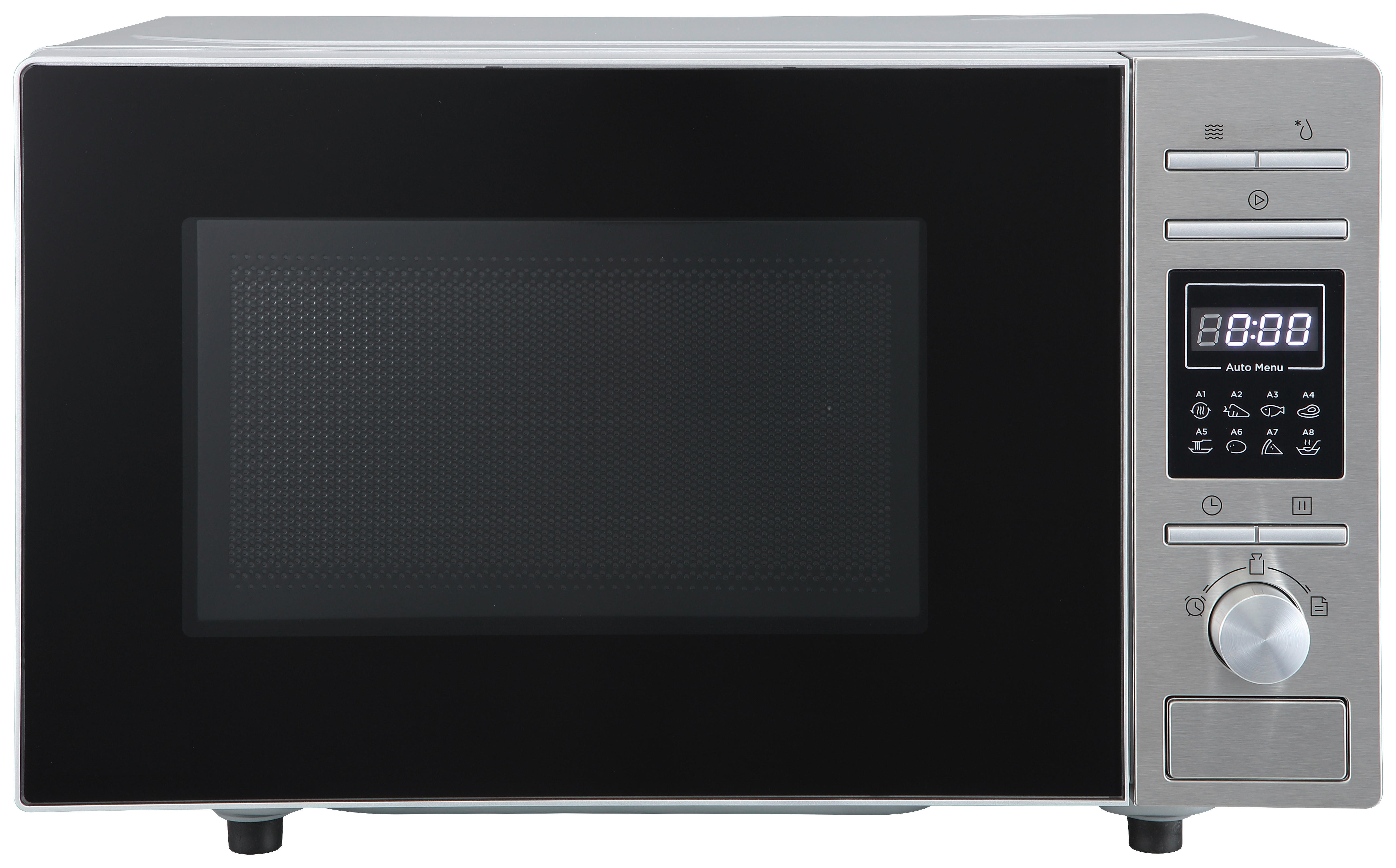 POCOline Mikrowelle silber Metall B/H/L: ca. 36,2x29,7x44 cm ca. 20 l Mikrowelle_Manila - silber (44,00/36,20/29,70cm) - POCOline