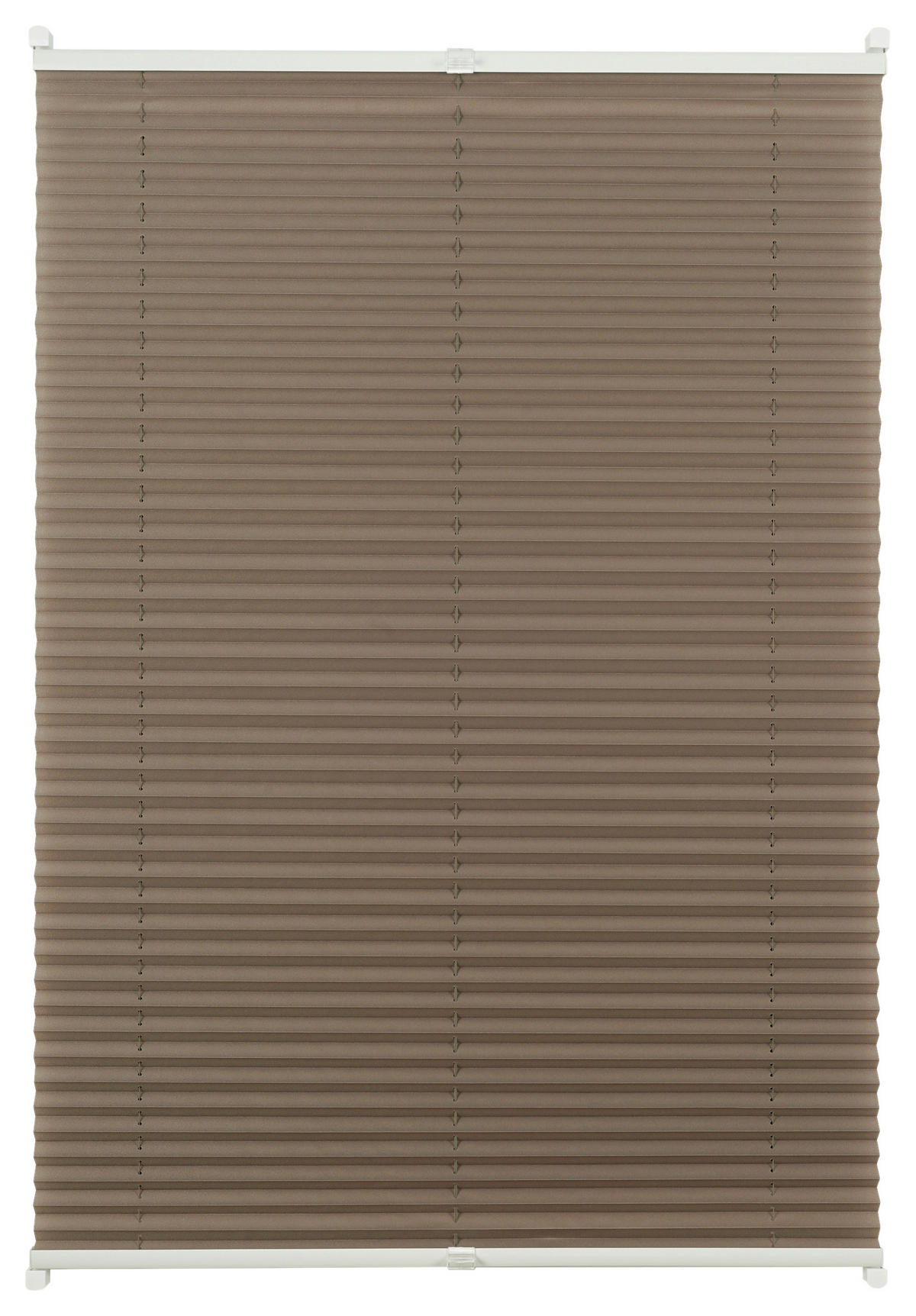 Hochwertiges Klemmplissee taupe B/L: ca. 80x130 cm Hochwertiges_Klemmplissee_Free - taupe (80,00/130,00cm)