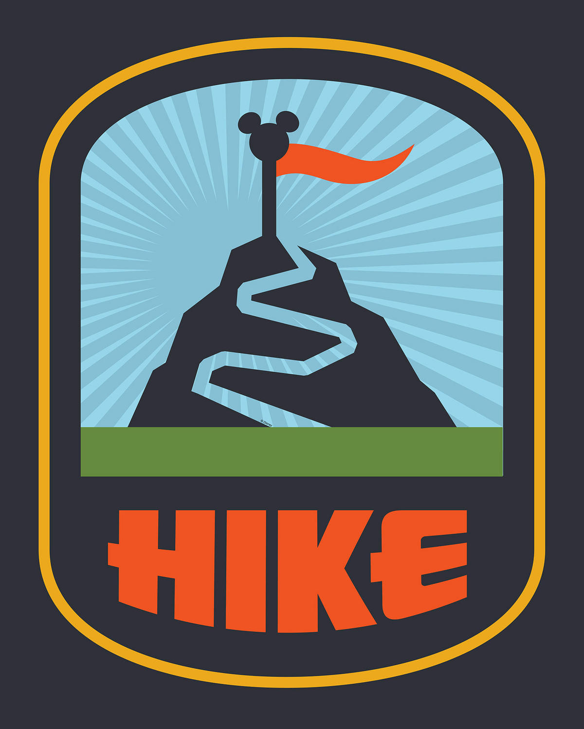 Komar Poster Mickey Mouse Hike Disney B/L: ca. 40x50 cm Mickey Mouse Hike - (40,00/50,00cm) - Komar