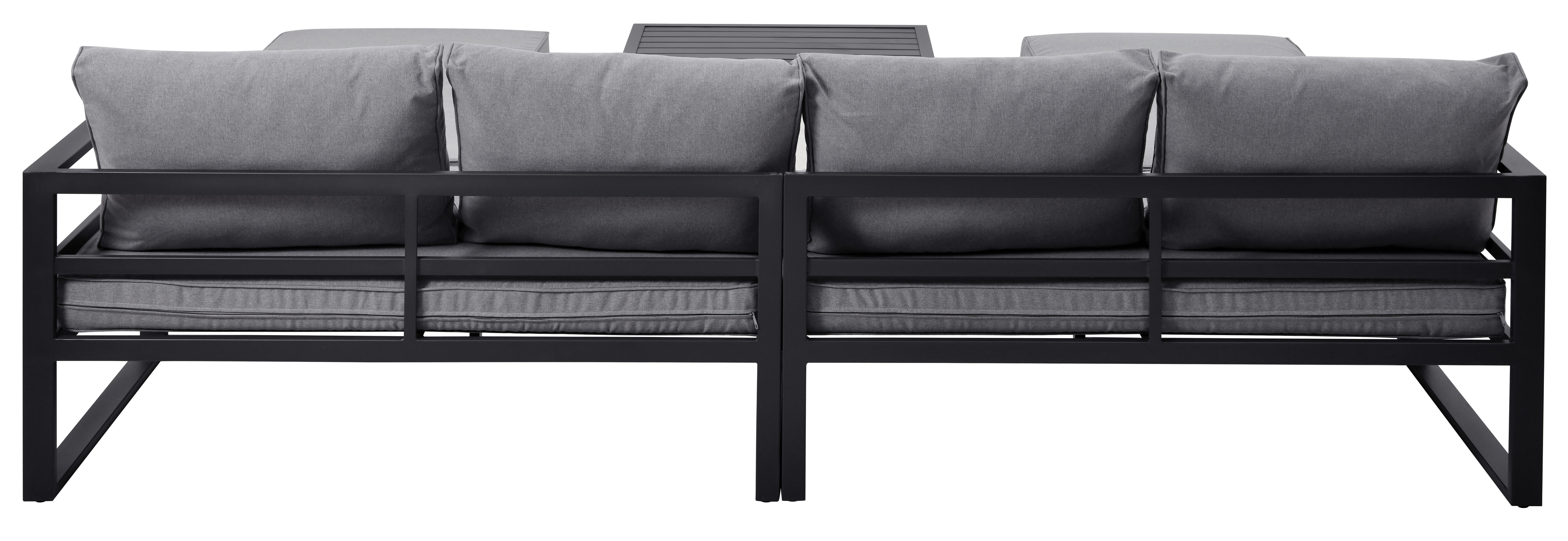 Loungeset Bilbao schwarz Stahl Bilbao - schwarz/grau
