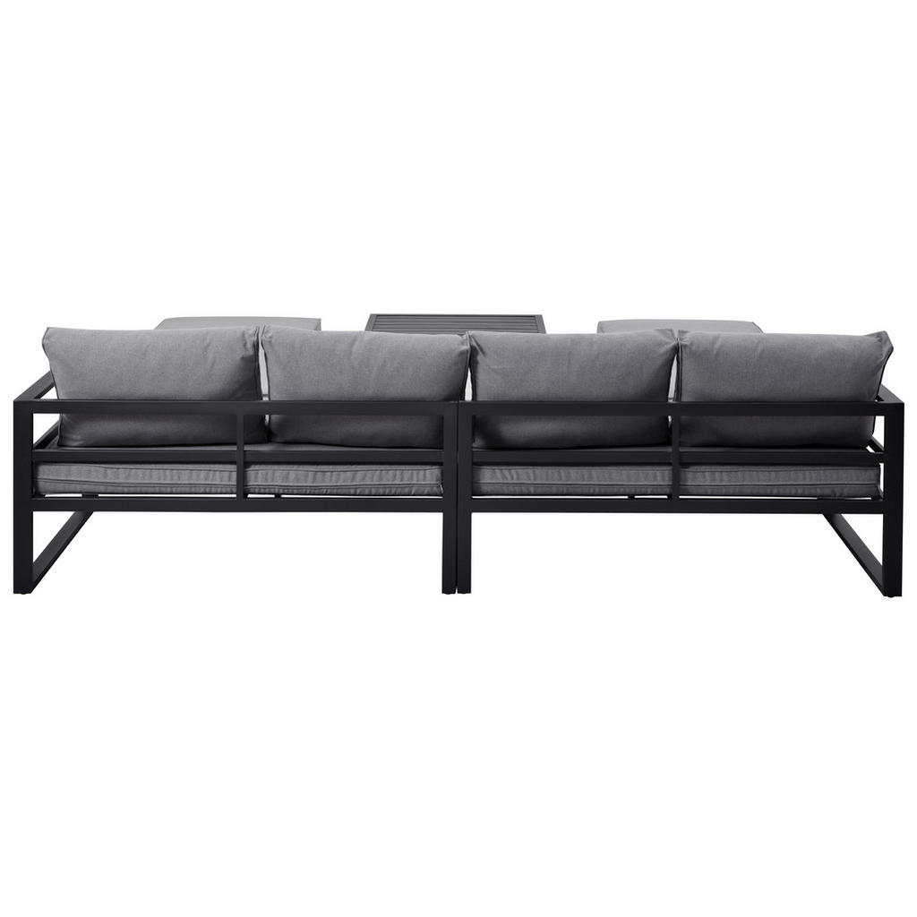 Thumbnail - Loungeset Bilbao schwarz Stahl