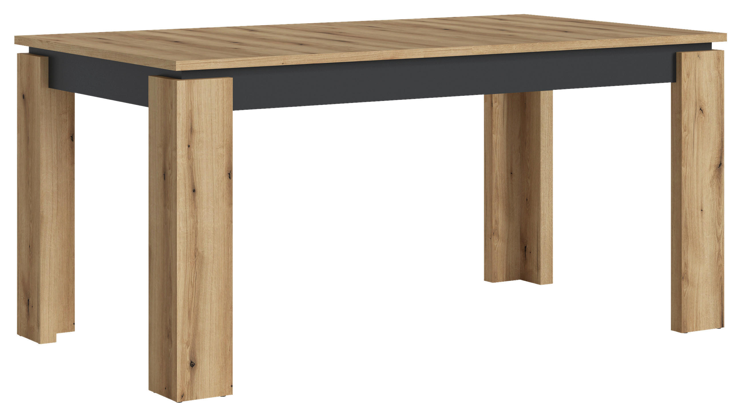 Esstisch Corte Eiche Nachbildung grau H/T: ca. 77x90 cm Corte - grau (90,00cm)