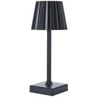 POCOline Tischleuchte schwarz Kunststoff B/H/L: ca. 11x26x11 cm Batterie-Tischleuchte_Lana - schwarz (11,00/11,00/26,00cm) - POCOline