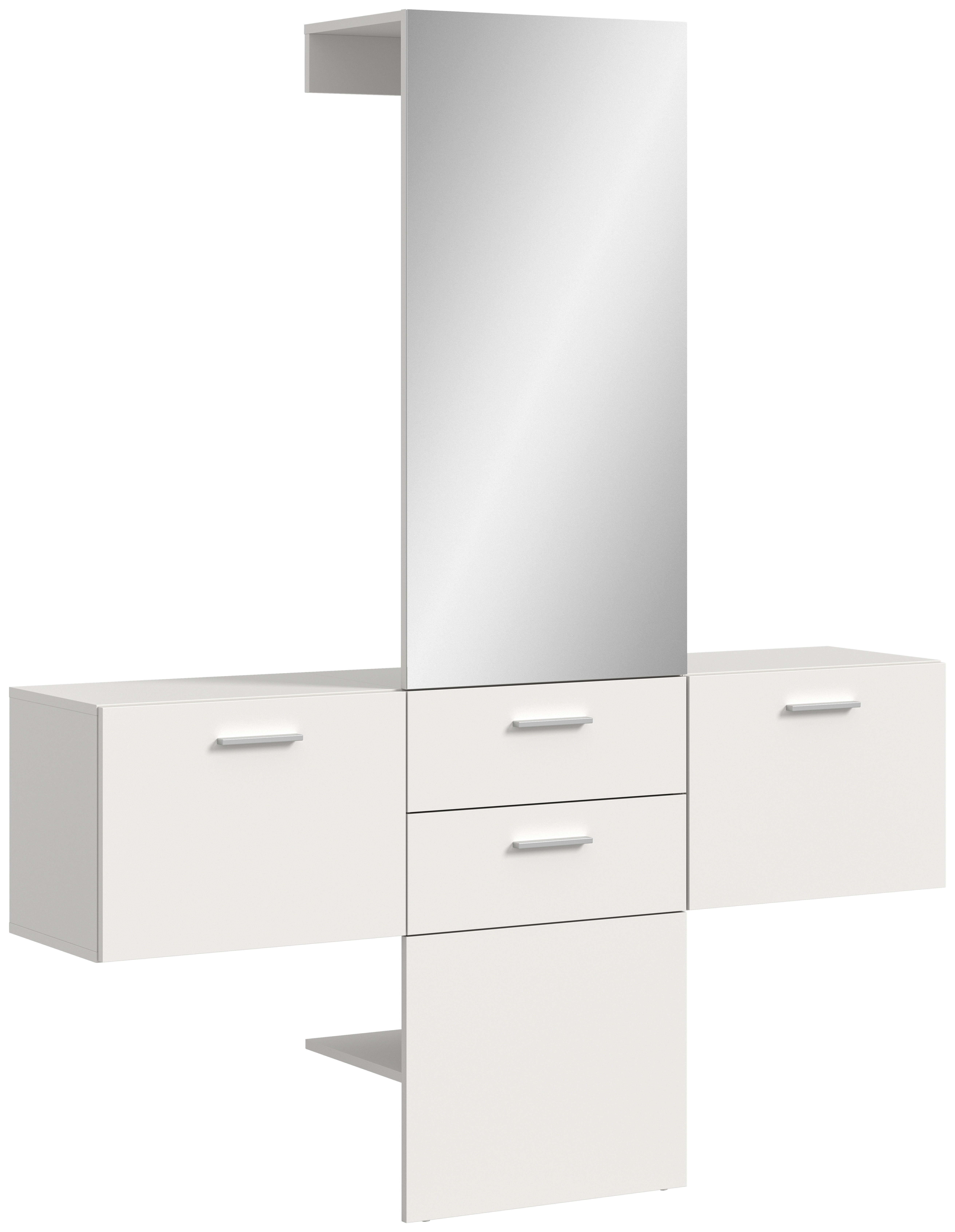 Garderobe VAGA weiß B/H/T: ca. 156x190x36 cm VAGA - weiß (156,00/190,00/36,00cm) - xonox.home