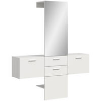 Garderobe VAGA weiß B/H/T: ca. 156x190x36 cm VAGA - weiß (156,00/190,00/36,00cm) - xonox.home
