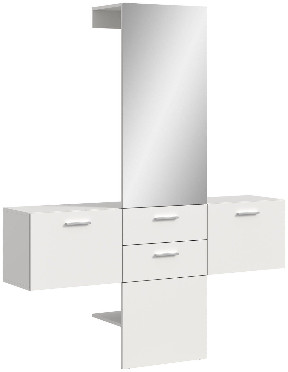 Garderobe VAGA weiß B/H/T: ca. 156x190x36 cm VAGA - weiß (156,00/190,00/36,00cm) - xonox.home