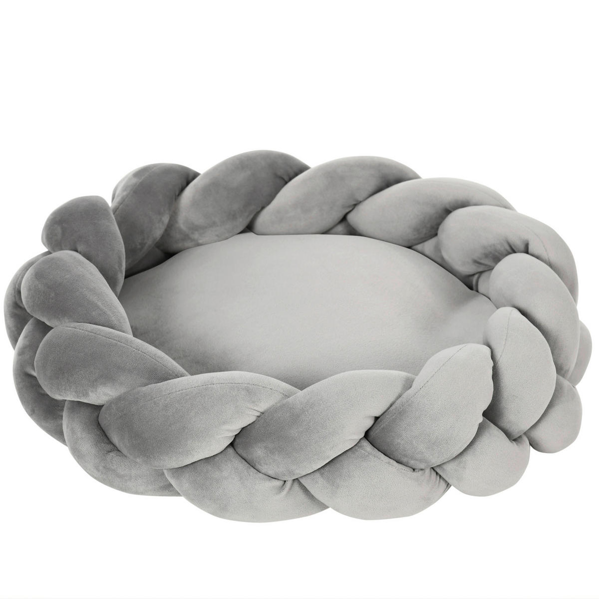 PawHut Haustierbett grau Baumwolle B/H/L: ca. 55x14x55 cm Haustierbett - grau (55,00/55,00/14,00cm) - PawHut