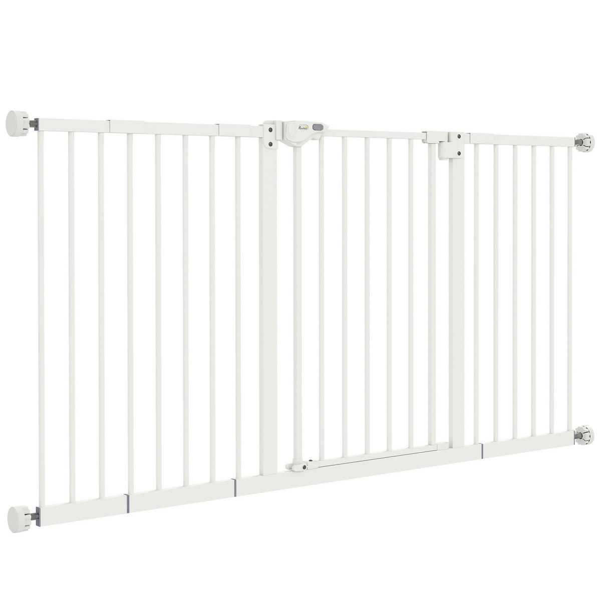 PawHut Haustier-Sicherheitstor weiß Kunststoff B/H/L: ca. 2x76,2x136,3 cm Haustier-Sicherheitstor - weiß (136,30/2,00/76,20cm) - PawHut