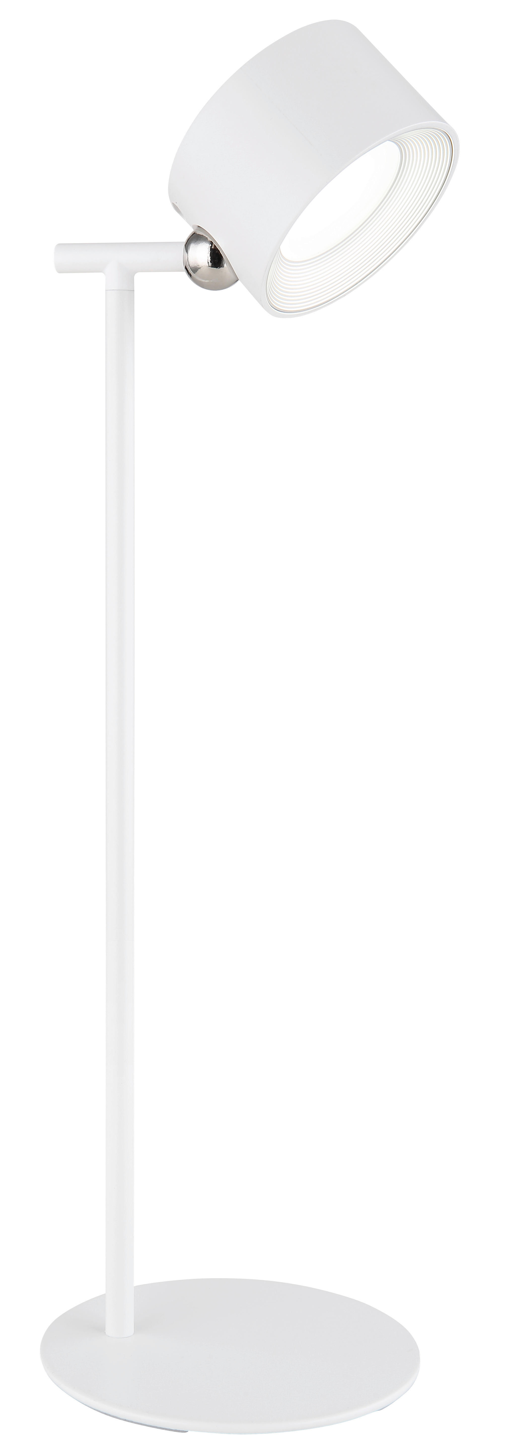 GLOBO LED-Tischleuchte weiß Kunststoff Metall B/H/T: ca. 12x35x13 cm JORJE - weiß (12,00/35,00/13,00cm) - GLOBO
