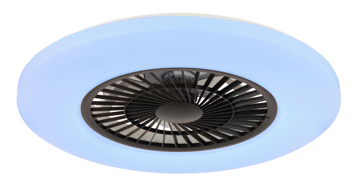GLOBO LED-Deckenventilator Opal weiß H/D: ca. 15,4x59,5 cm max. 40 W ALVA - weiß/Opal (59,50/15,40cm) - GLOBO