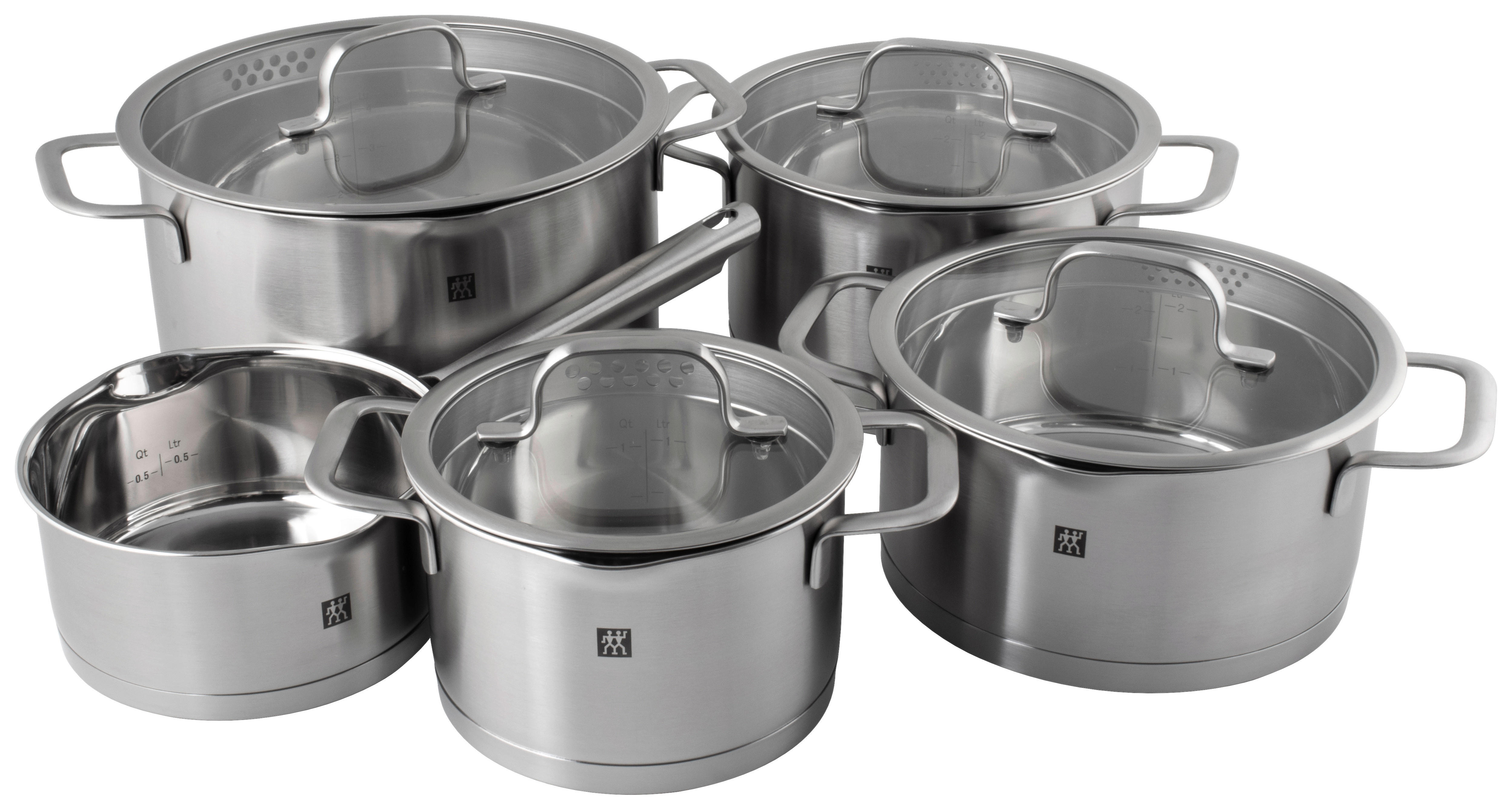 Zwilling Topfset silber Edelstahl 5 tlg. günstig online kaufen