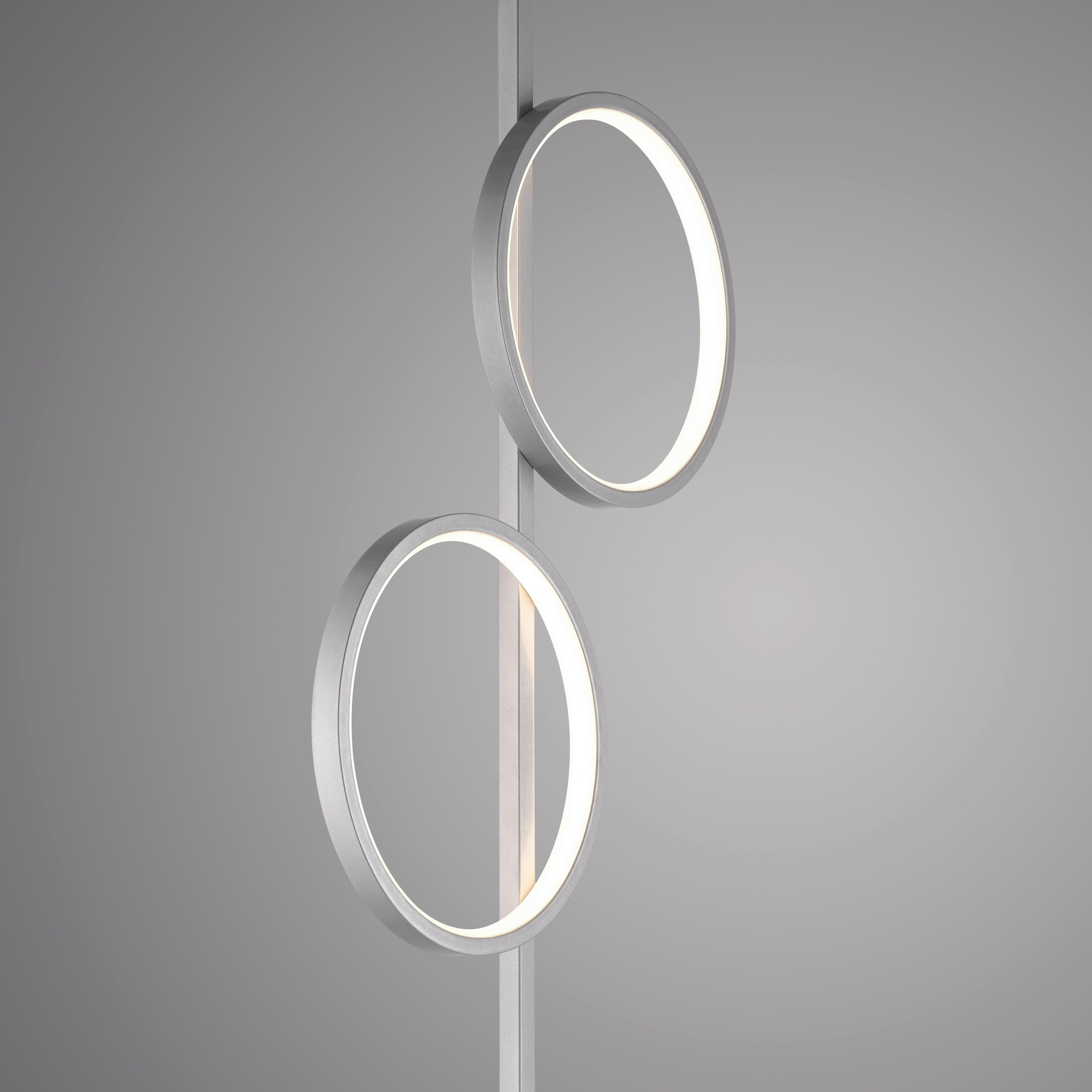 Just Light LED Stehleuchte silber Eisen 2 Brennstellen LED-Stehleuchte_Mini-Ritus - silber - Just Light