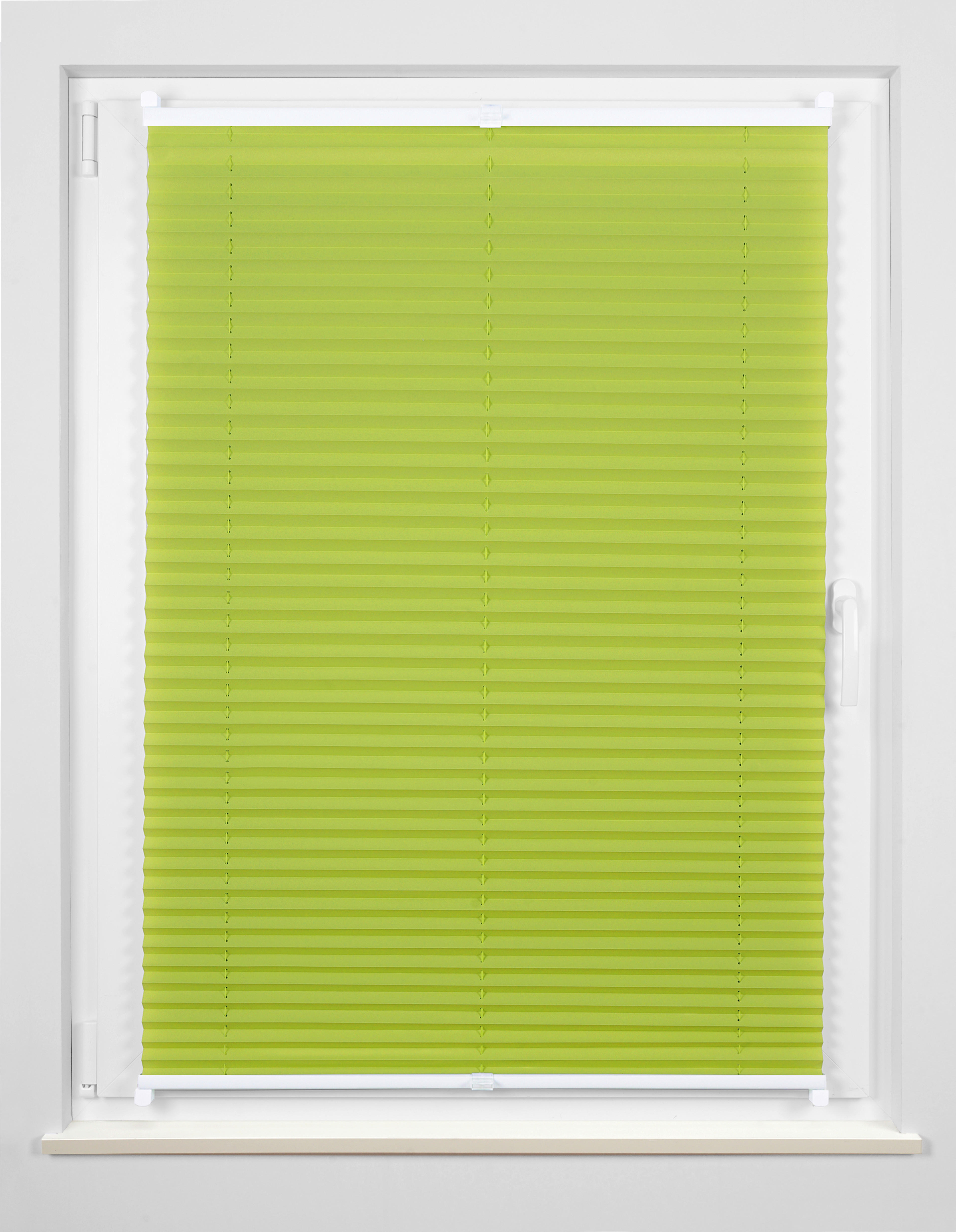 Hochwertiges Klemmplissee hellgrün B/L: ca. 50x130 cm Hochwertiges_Klemmplissee_Free - hellgrün (50,00/130,00cm)