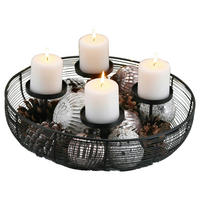 Deko-Schale Dekoschale/Kerzenhalter_4er - schwarz