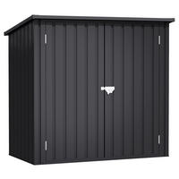 HOGGAR Gerätehaus Arya anthrazit B/H/L: ca. 147x134x86 cm Arya - anthrazit (86,00/147,00/134,00cm) - HOGGAR