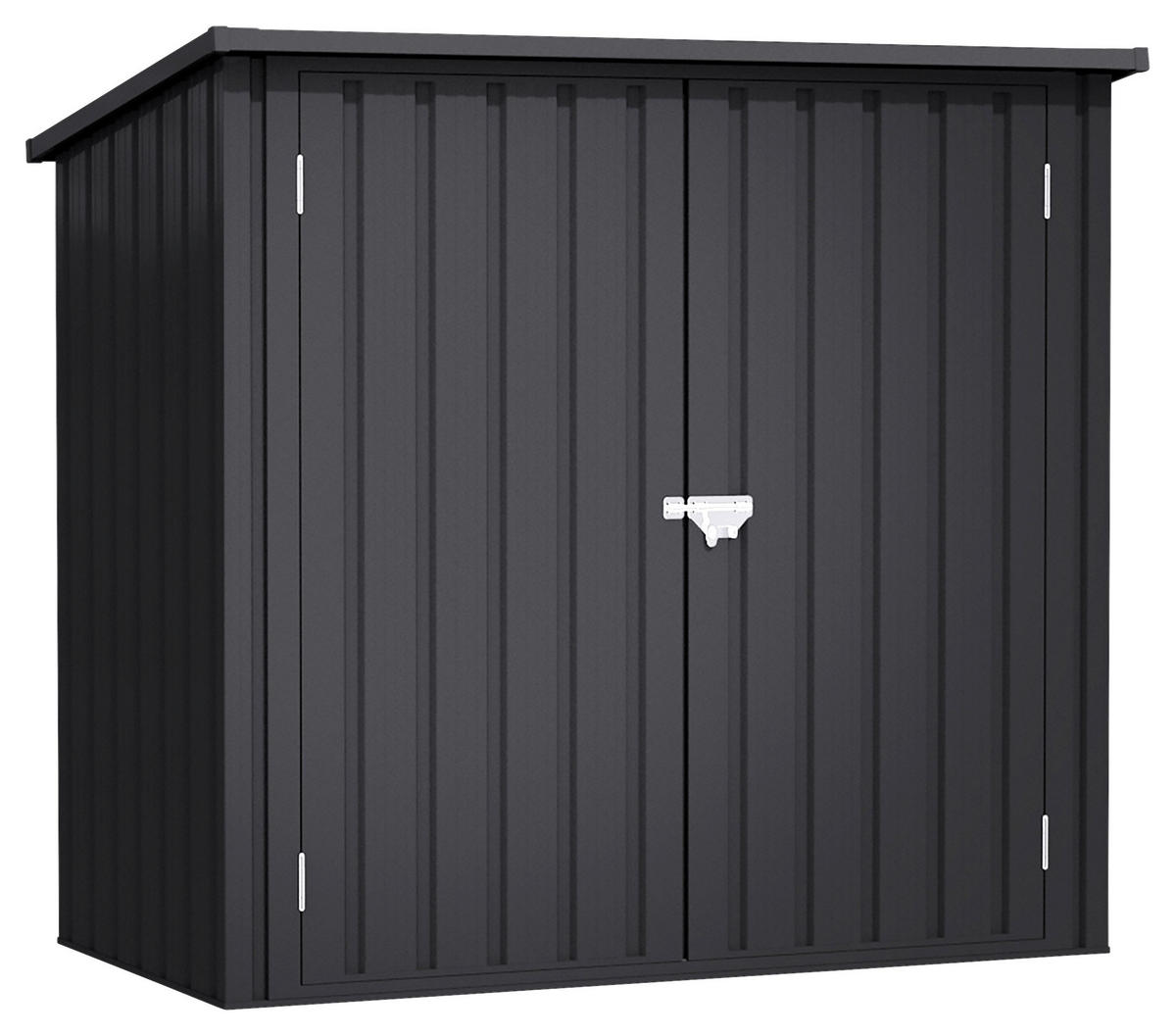 HOGGAR Gerätehaus Arya anthrazit B/H/L: ca. 147x134x86 cm Arya - anthrazit (86,00/147,00/134,00cm) - HOGGAR